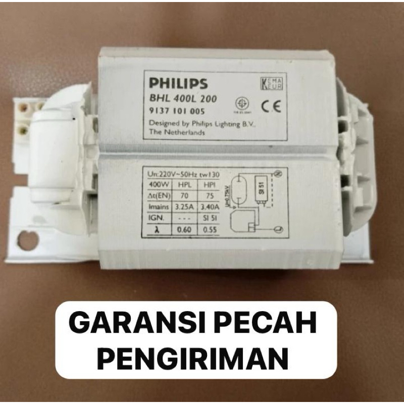 TRAFO BALLAST BHL 400 WATT PHILIPS