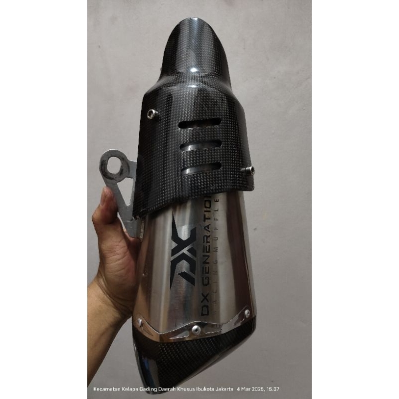 Silincer Knalpot DX generation Short Carbon