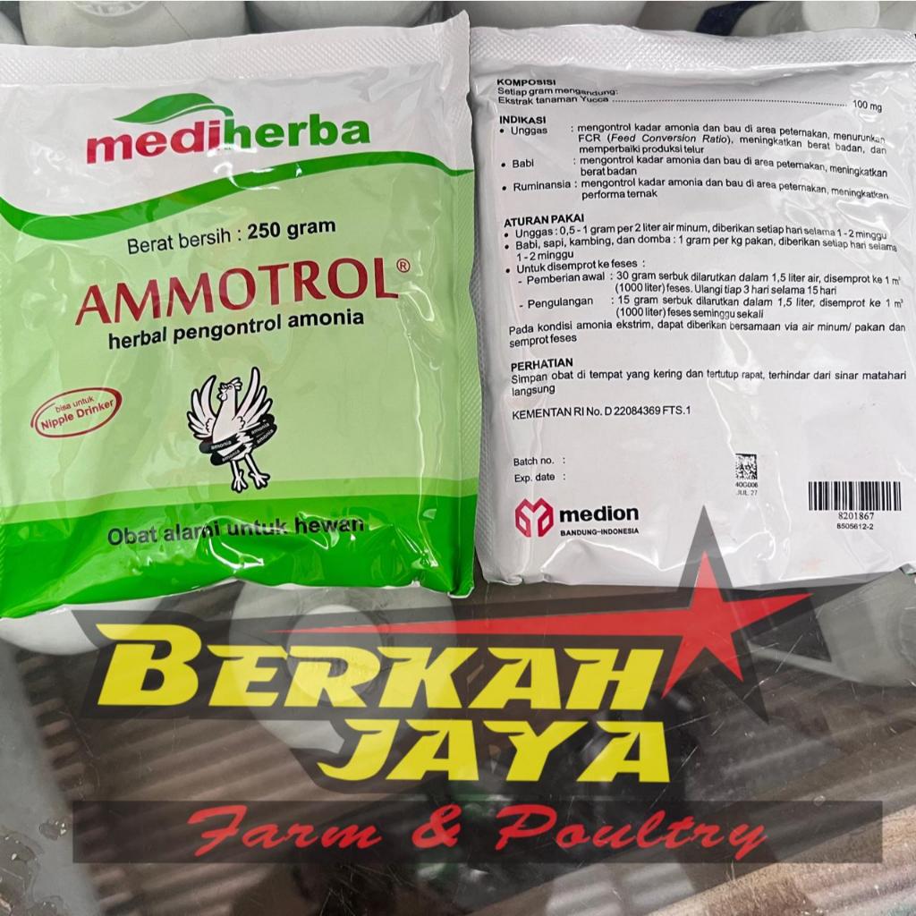 AMMOTROL Obat penghilang bau amoniak ayam 250gram