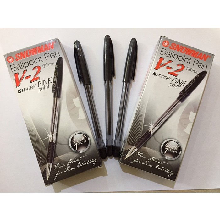 

BOLPEN SNOWMAN V-2 0.6 HITAM X-FINE