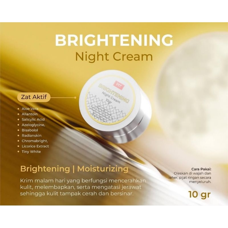 DEF (Dema Elok Farma) Brightening Night Cream