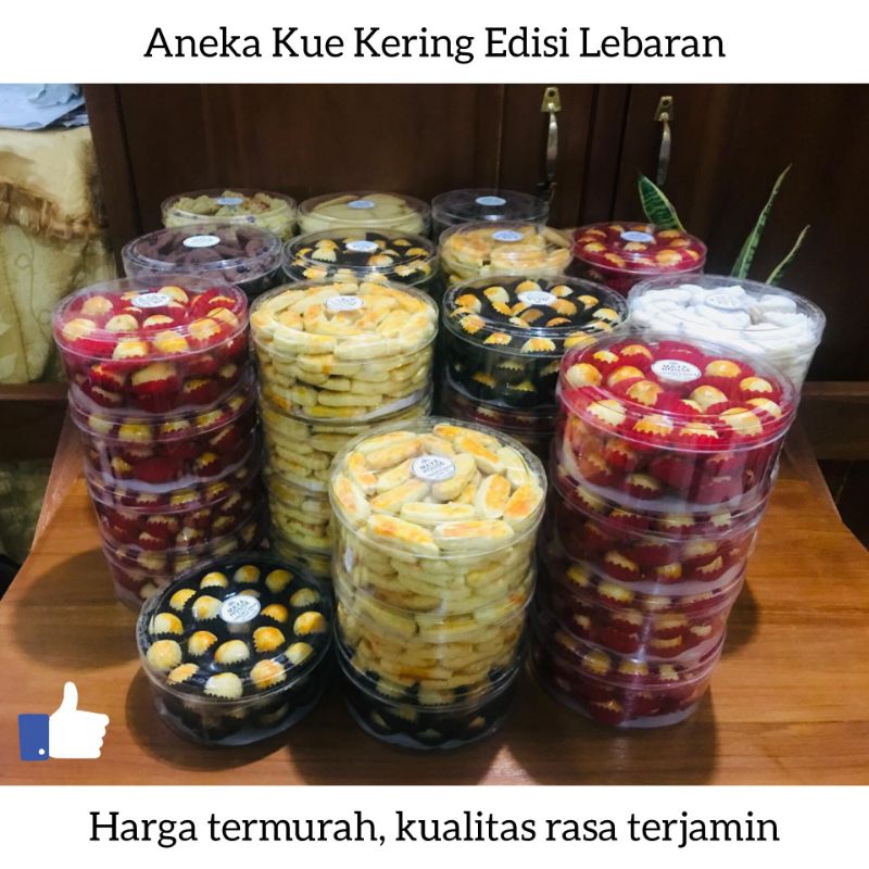 

Kue Lebaran Aneka Kue Kering Spesial Lebaran Kemasan Toples Plastik 250 gr 500 gr