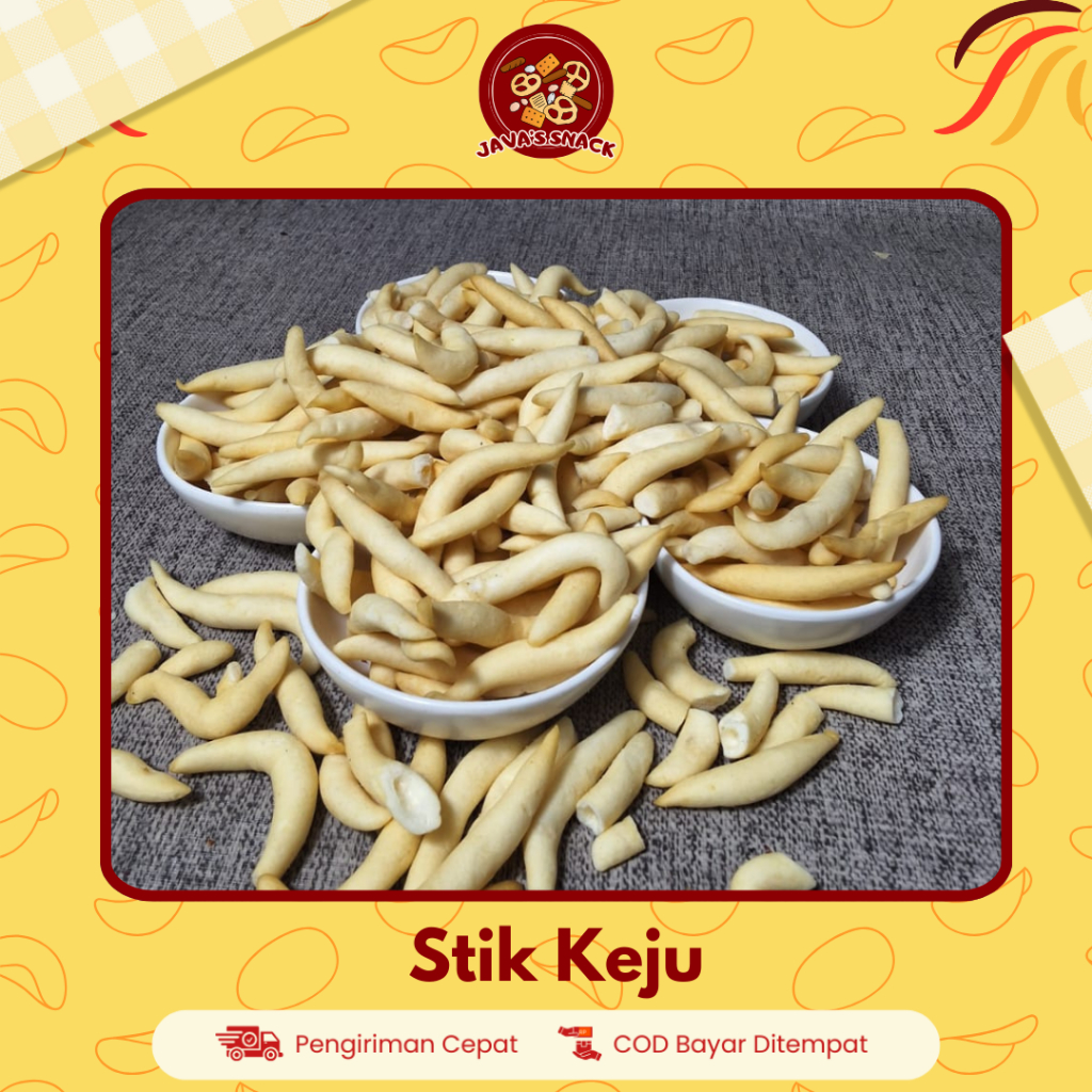 

Java's Stik Keju / Gabus Keju Camilan Kiloan Murah Grosir Kemasan 250gr