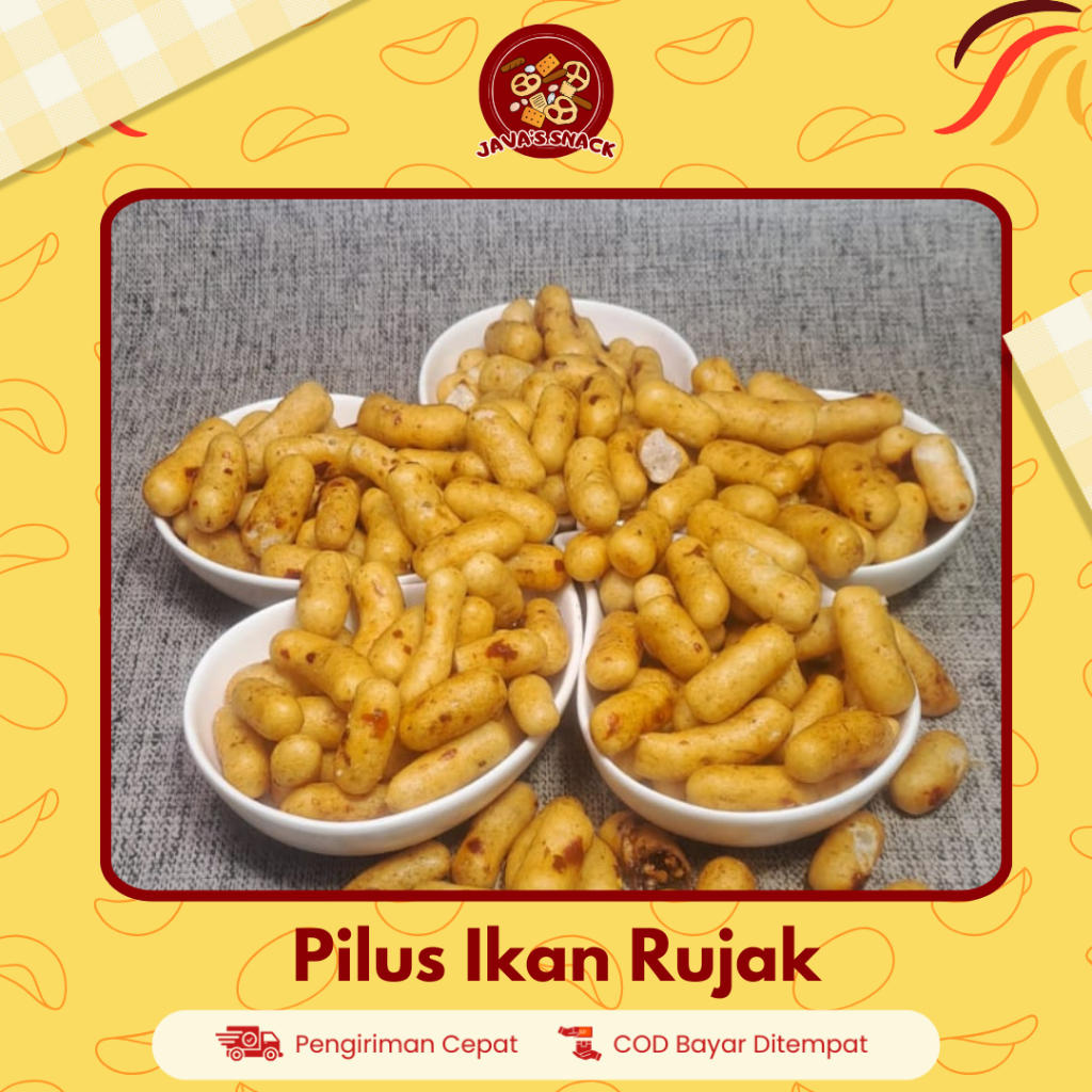 

Java's Snack Pilus Ikan Bumbu Rujak Kemasan 250 gram 500 gra