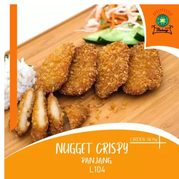 

Nugget Crispy VEGAN dari soya protein