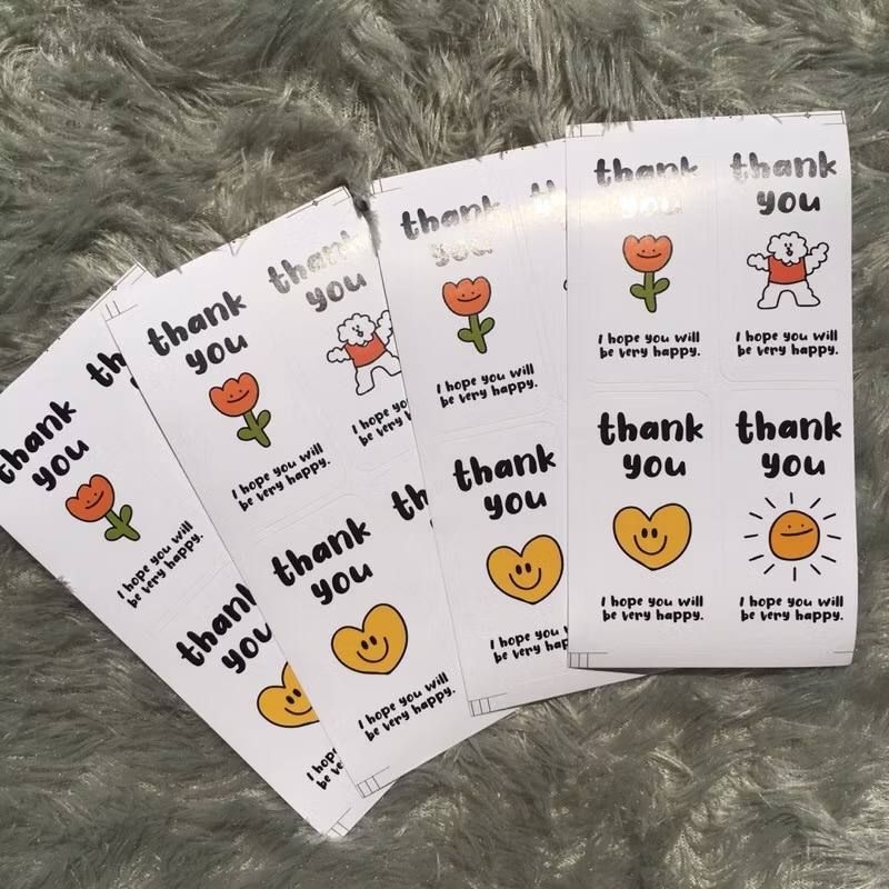 

20pcs CUTE STICKER THANKYOU / Sticker packing / Thankyou Label / Segel sticker / Sticker segel thankyou