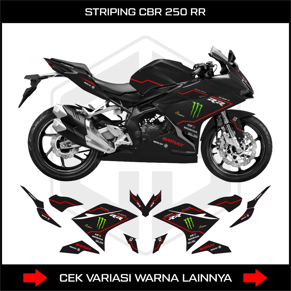 STRIPING CBR 250 RR / DECAL STIKER HONDA CBR 250RR OLD 2020