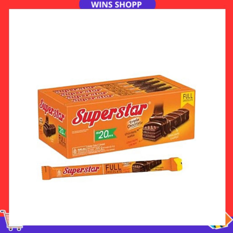 

SUPERSTAR TRIPLE CHOCOLATE 16gram ISI 20 PCS