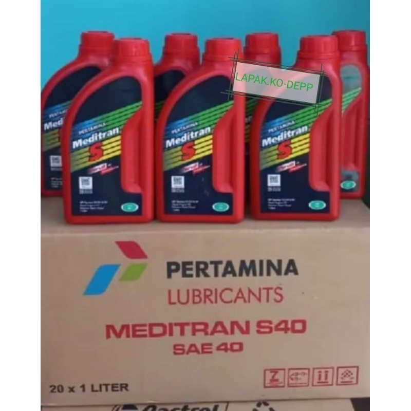 OLI MEDITRAN S SAE40 1 LITER/OLI PERTAMINA MEDITRAN S (1L)