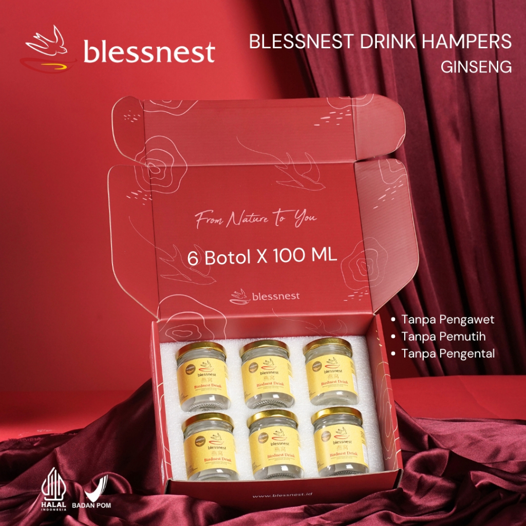 

Minuman Sarang Walet - Blessnest Drink paket 6/7botol x 100ml