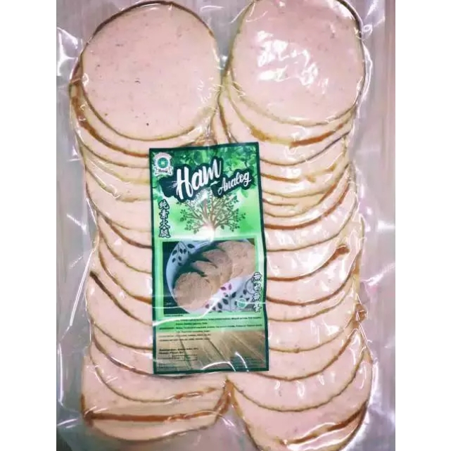 

Ruhuey vegan smoked ham slices 500 gram