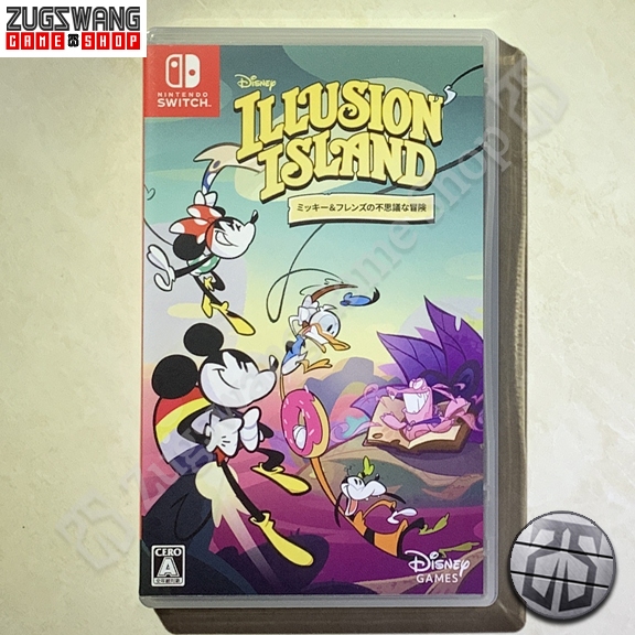 DISNEY ILLUSION ISLAND nintendo switch card game cartridge bekas 2nd original