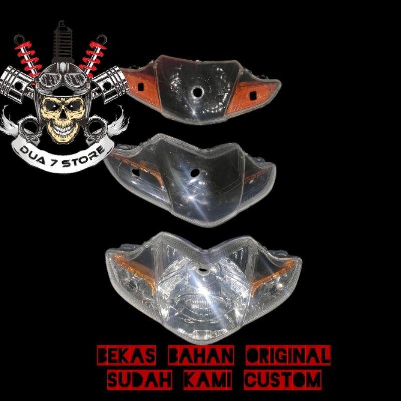 reflektor lampu depan smoke biled revo absolute revo fit original