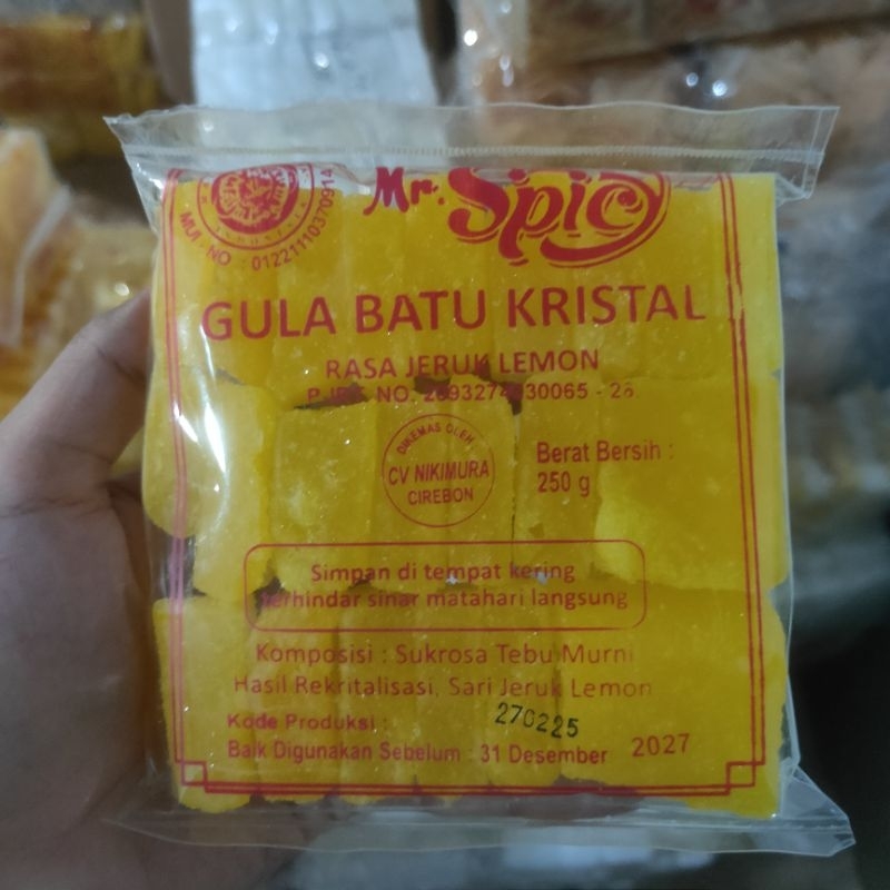 

Gula Batu Kristal Rasa Lemon dan Leci 250gr