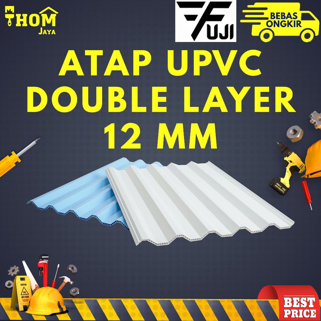 ATAP UPVC DOUBLE LAYER 780 / ATAP ALDERON 780 (2 LAPIS) 12MM