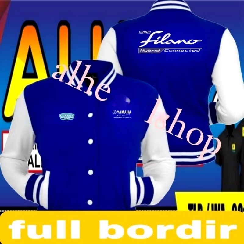 Jaket bordir Filano jaket Filano jaket varsity Filano jaket baseball filano jaket motor Filano jaket