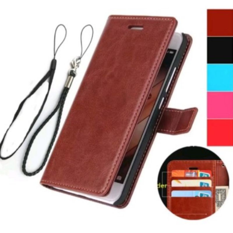 TECHNO POVA 4 PRO/ POVA 5/ POVA 6/ CASING LEATHER FLIP COVER MODEL DOMPET BAHAN KULIT PREMIUM