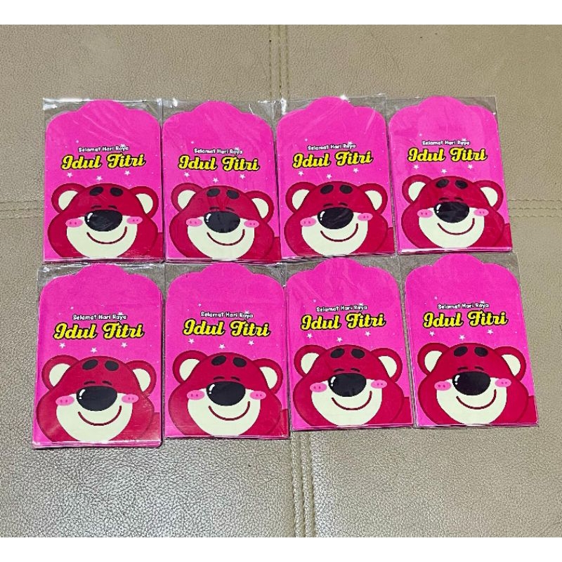 

Amplop Kecil THR Lebaran 2025 Motif KARTUN BERUANG 1 Pax 10 Lembar