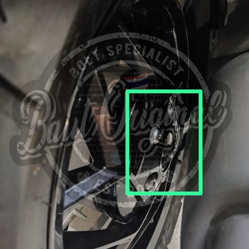 HARGA 5 BAUT baut roda velg belakang vespa matic sprint primavera s125 lx gts 2 kunci stainless orig