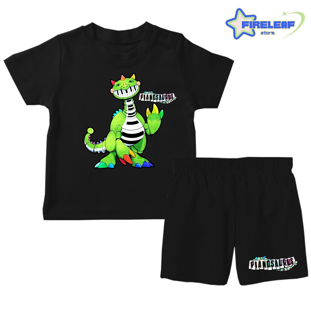 BAJU SETELAN KAOS ANAK PIANO SAURUS POPPY PLAYTIME 4