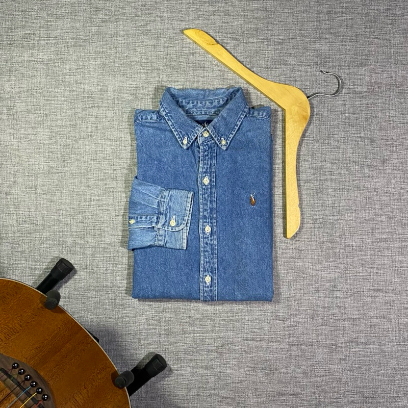 Flannel Denim Polo Ralph Lauren