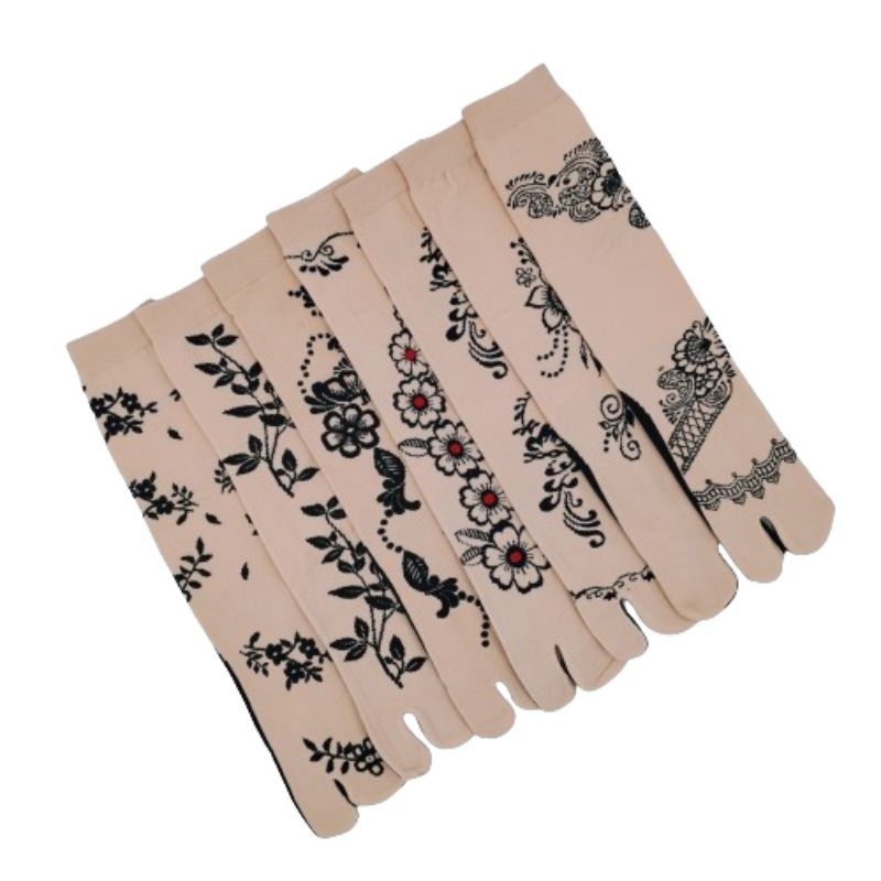 KAOS KAKI JARI BATIK MUSLIMAH / KAOS KAKI JARI WANITA DEWASA