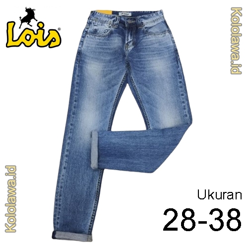 Lois Original Celana Jeans Panjang Pria Slim Fit Celana Jeans Lois Terbaru