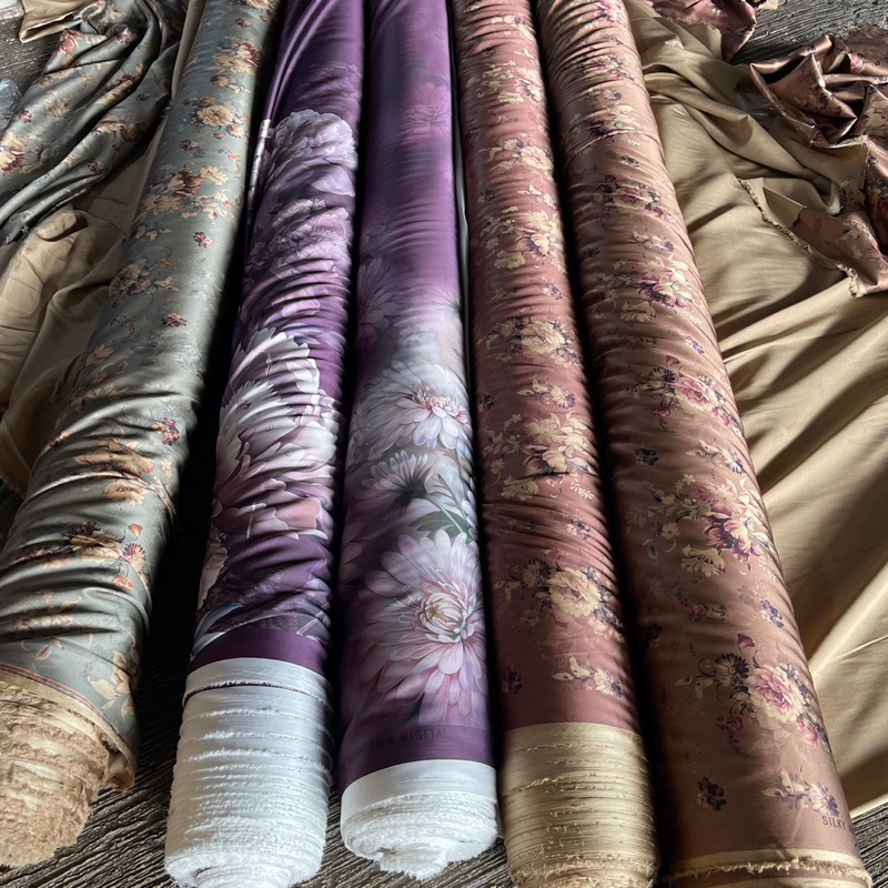 Kain Armani silk  - Kain Armani brown - Kain Silk Armani / Kain armani luxury - Kain baby silk