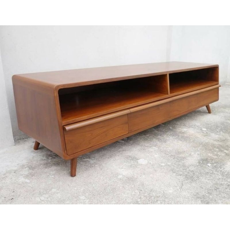Bufet tv minimalis, bufet tv jati solid, bufet tv jati rotan, meja tv model retro, bufet scandinavia