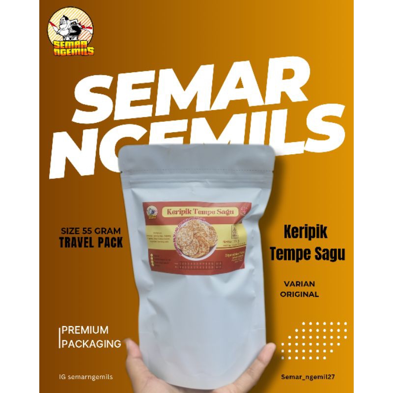 

Keripik Tempe Sagu oven varian Original Netto 55gram