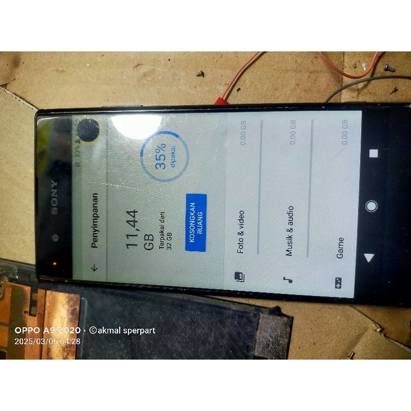 MESIN SONY EXPERIA XA1 PLUS 32 GB NORMAL JAYA