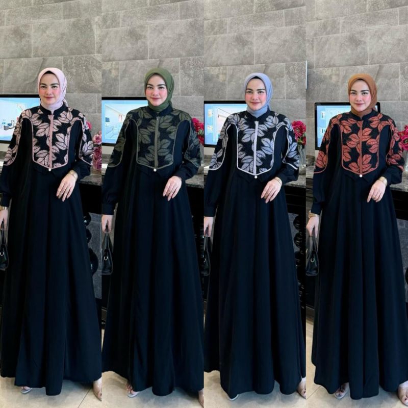 BISA COD/ GAMIS MARYAM  DRESS ORIGINAL RESTU MANDEH BERMERKS KUALITAS BUTIQ TERBESTSELLER