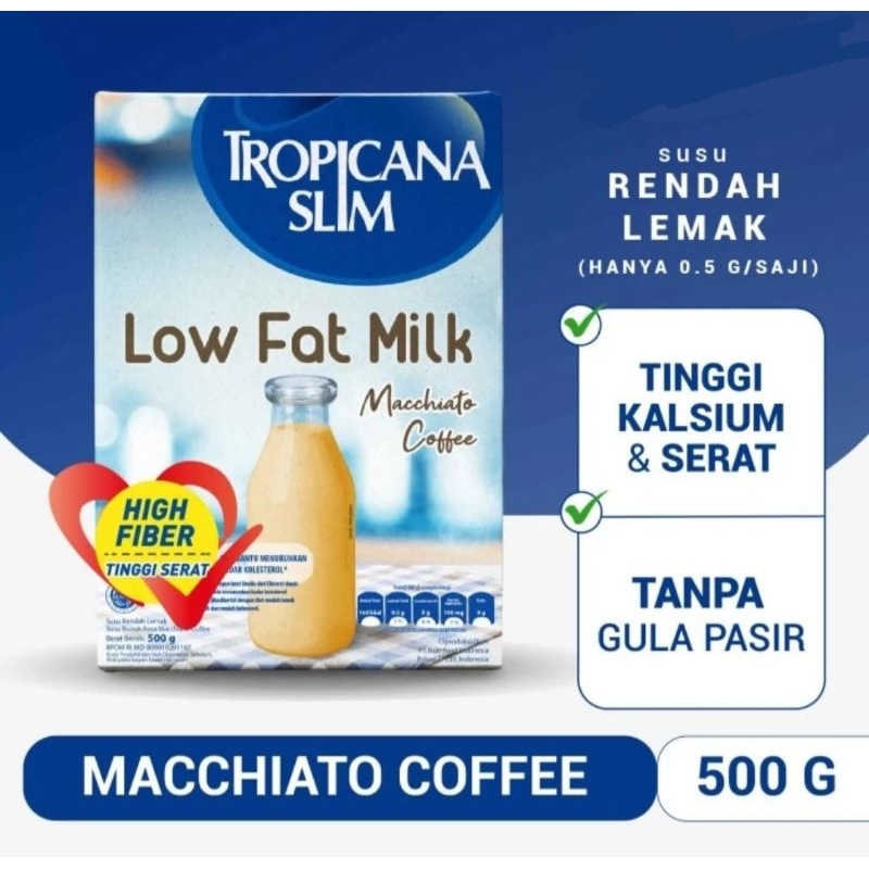 

Tropicana Slim Low Fat Milk Rasa Macchiato Coffee (800 Gr)