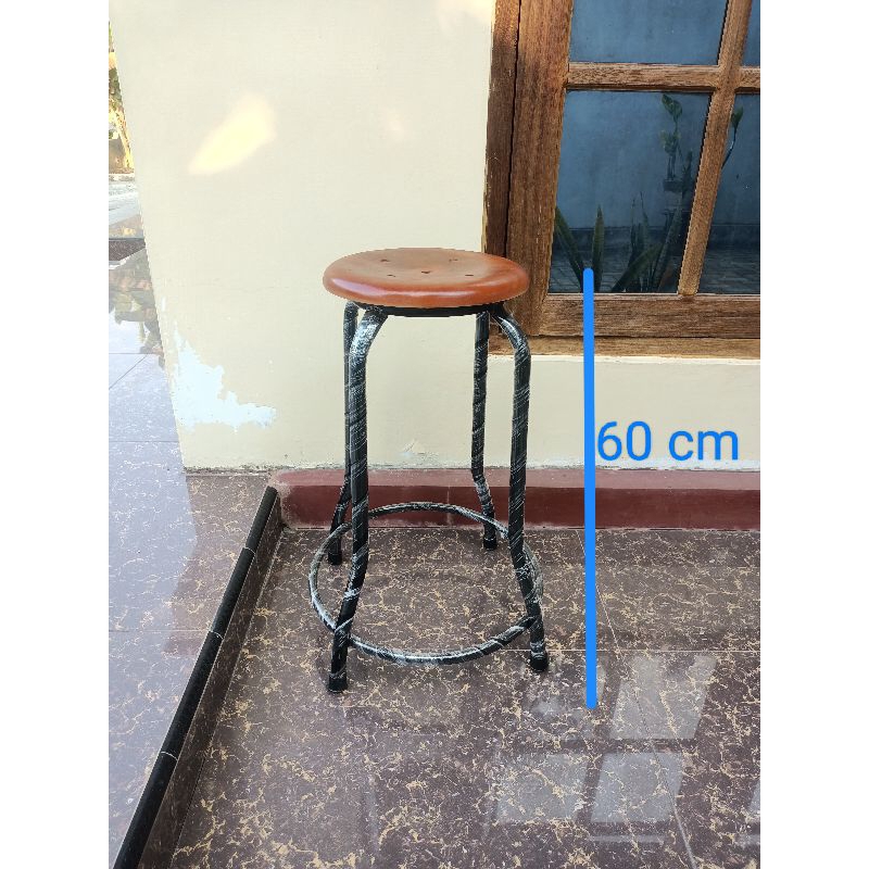 kursi kafe bar pipa tinggi 60cm