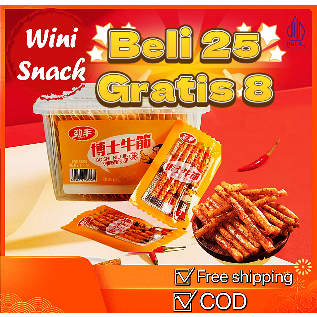 

Camilan portabel, lezat dan pedas, murah, mini dan kenyal!BELI 25 GRATIS 8