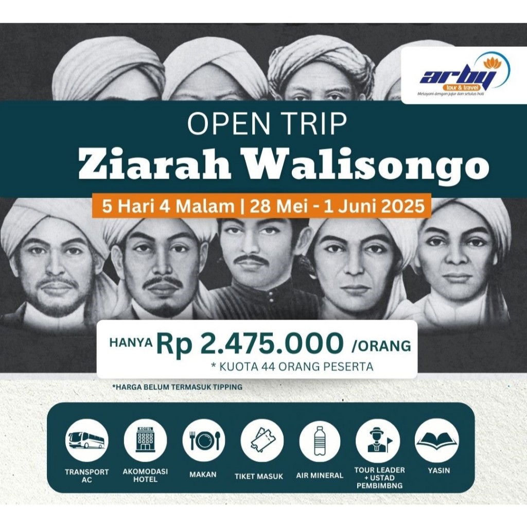 OPEN TRIP ZIARAH WALISONGO 5H4M