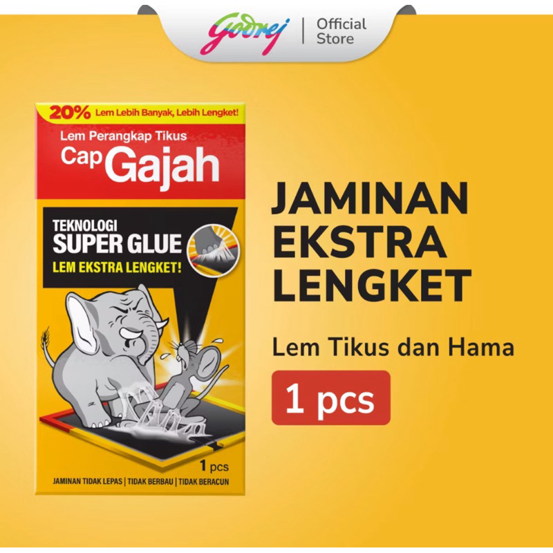 Cap Gajah Lem Perangkap Tikus Dan Hama