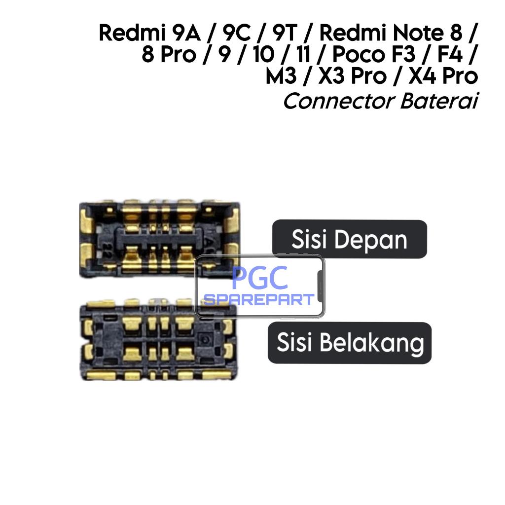 Konektor Baterai (DIMESIN) Redmi 9A / 9C / 9T / Redmi Note 8 8 Pro 9 10 11 / Pocophone Poco F3 F4 M3