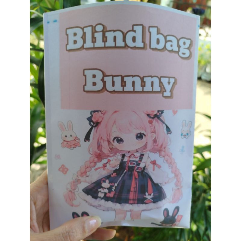 blind bag bunny squishy paper kertas
