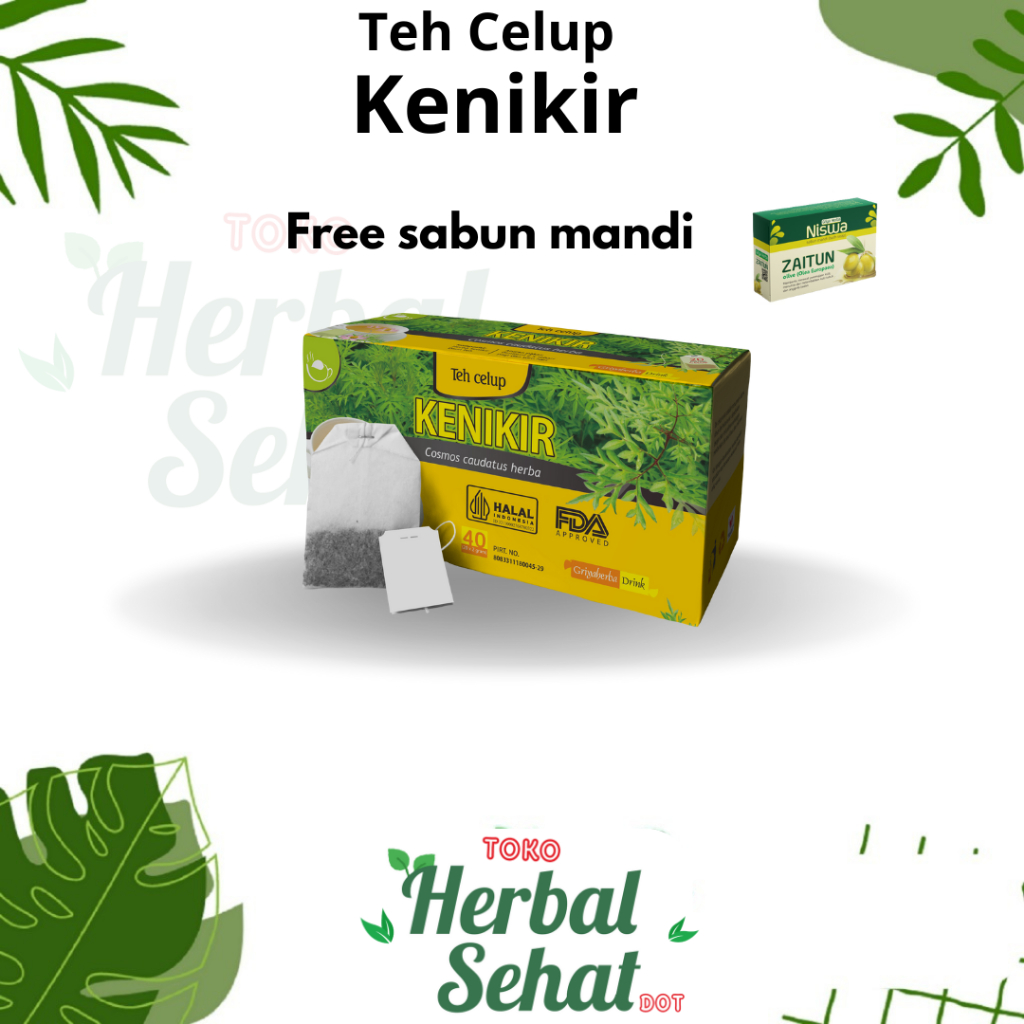 

Teh herbal Kenikir griya herba isi 20 kantong teh celup untuk menurunkan gula darah diabetes dan kesehatan jantung