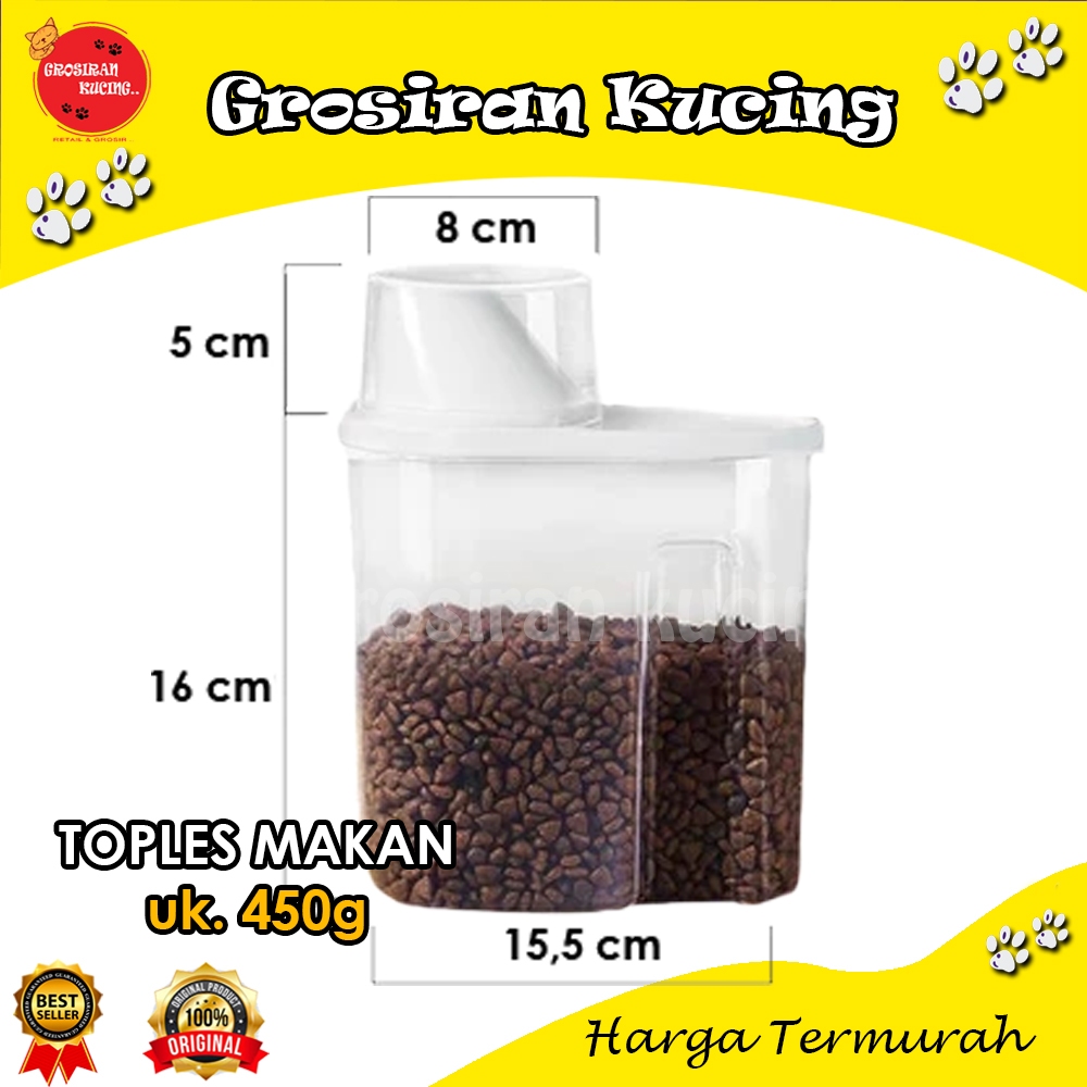TOPLES TEMPAT MAKAN KUCING | Toples makanan kucing pet food storage