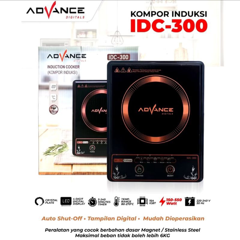 Kompor listrik - Kompor Induksi Advance IDC-300 Low watt