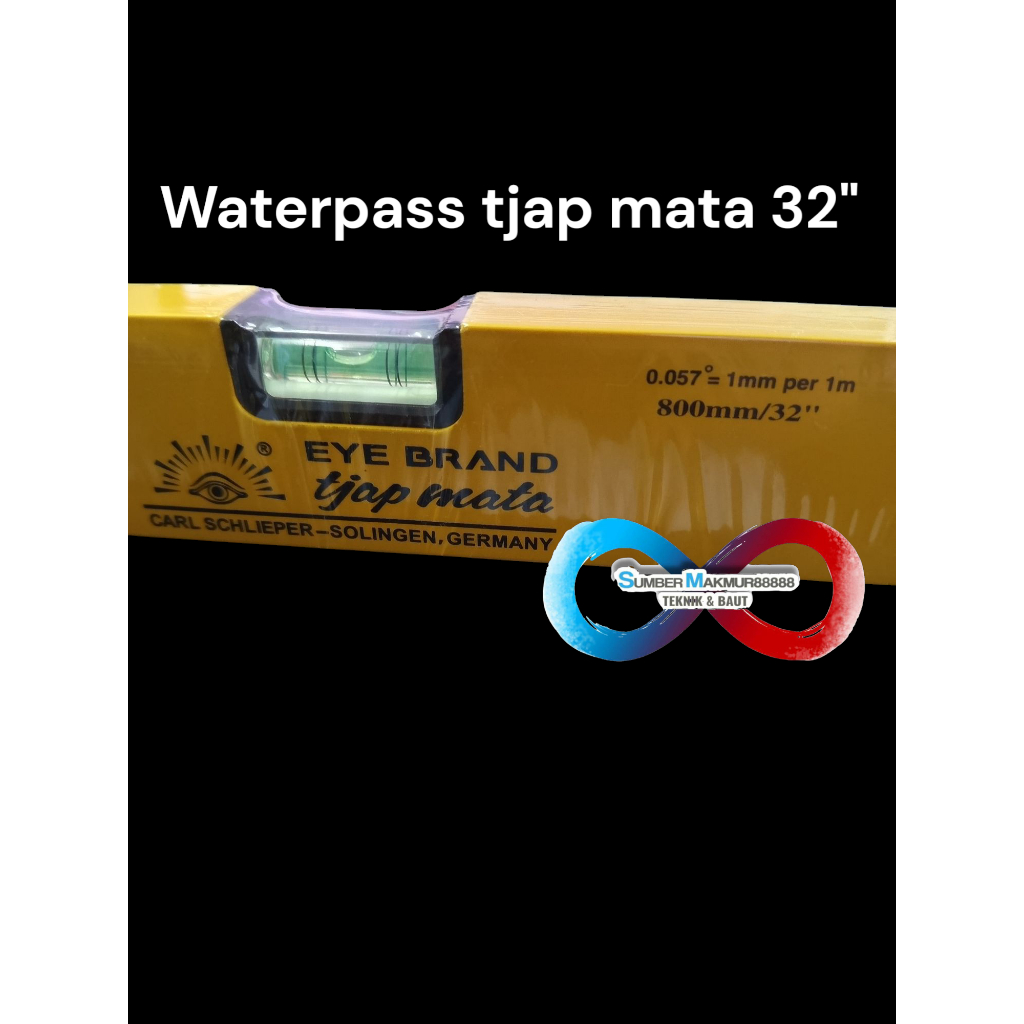 Waterpass Magnet 32"/800mm Tjap Mata