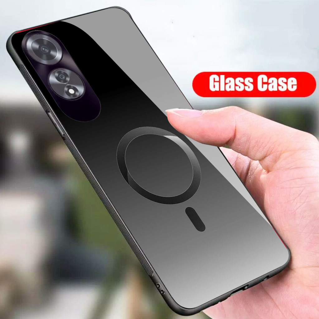 (B51)Softcase Glass Kaca OPPO A60 - CASE HP TERBARU - Case Hp OPPO A60 Terbaru Anti Air TPU