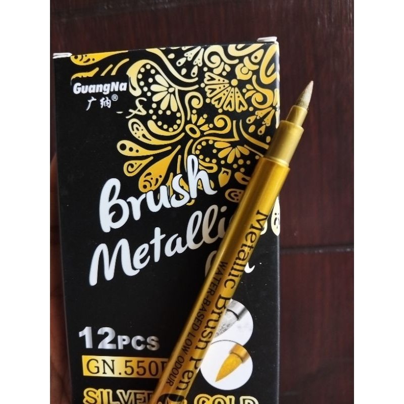 

Guangna Brushpen Warna Emas (Gold)