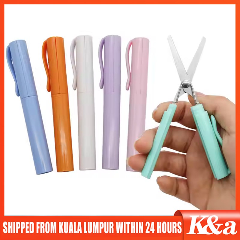 Gunting Lipat Mini Pen Type Gunting Travelling Organizer Perlengkapan Umroh Haji