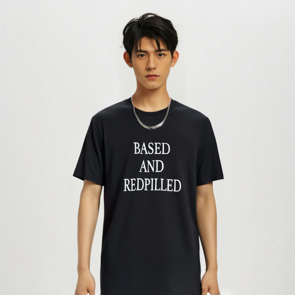kaoswarna丨T-Shirt丨Boxy Fit丨Kaos Meme Wojak yang Tepat dan Berbahan Dasar dan Dipil Ulang