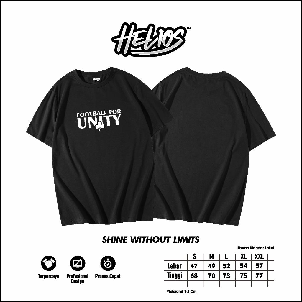 kaos casual football for unity