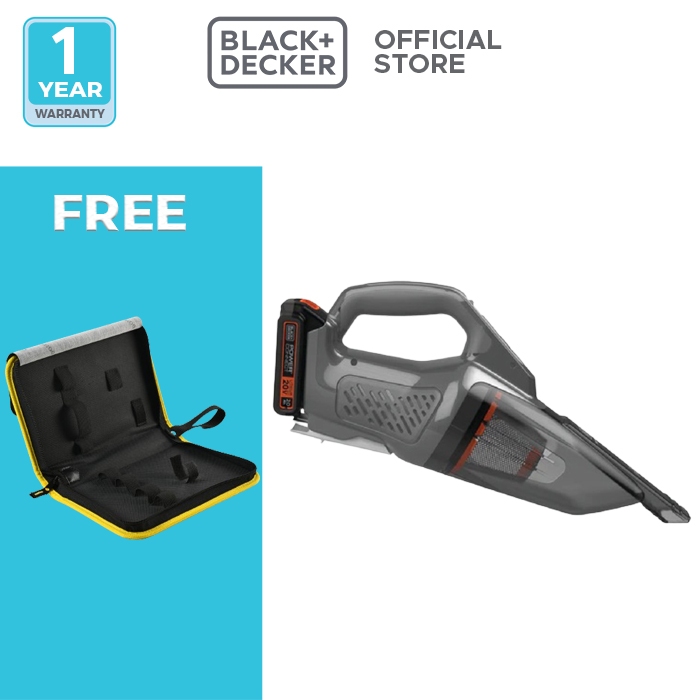 Black+Decker Power Hand Vacuum Cleaner / Penghisap Debu Baterai 20V BCHV001D1E-B1