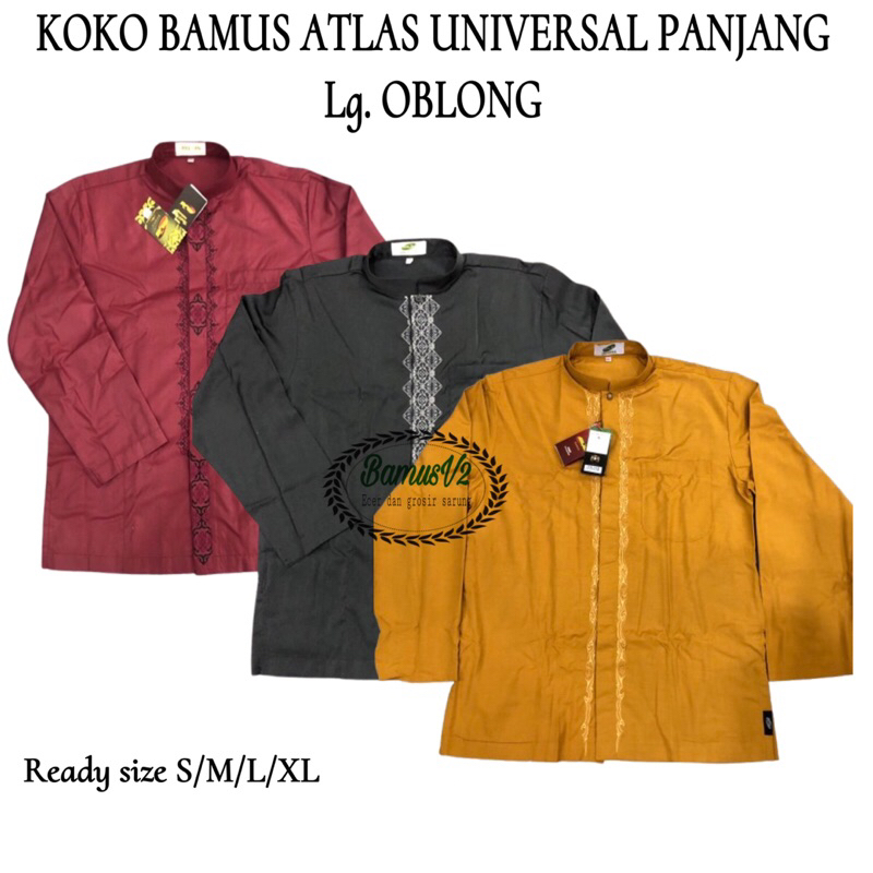 Baju koko universal lengan panjang oblong (lengan tanpa kancing)